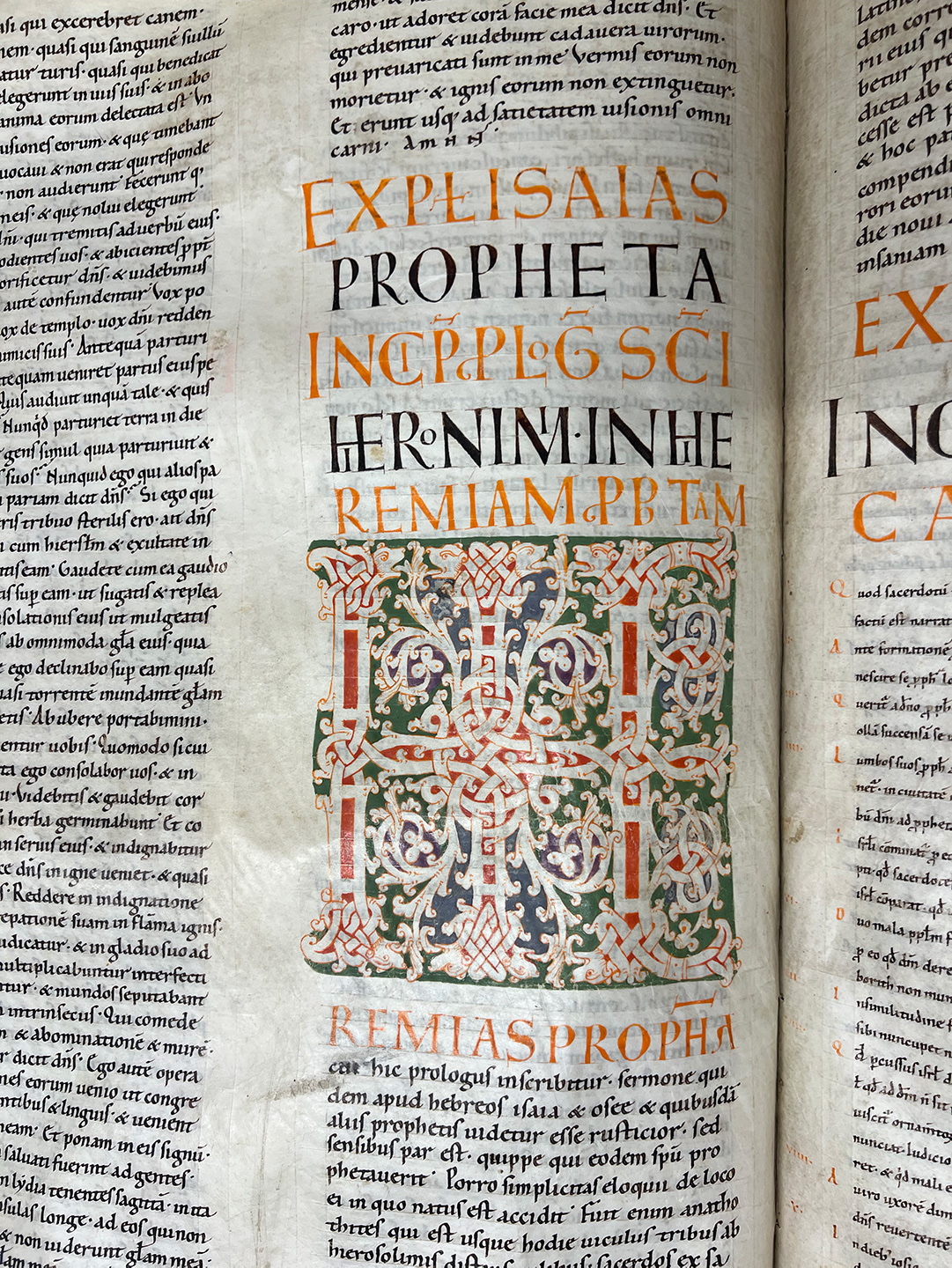 The Giant Bible of Echternach (BnL, Ms 264, fol. 208v)