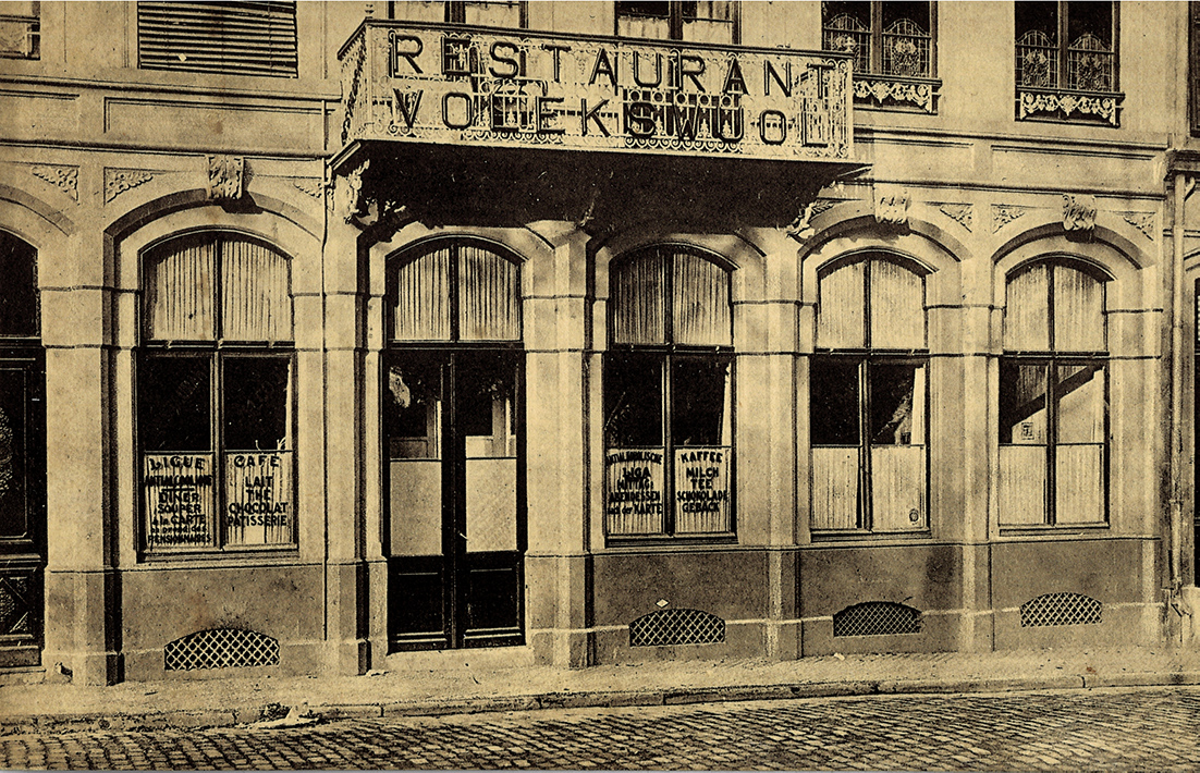 Restaurant Volekswuol, Place de la Constitution. Postkarte. Edition Bern. Kutter. 