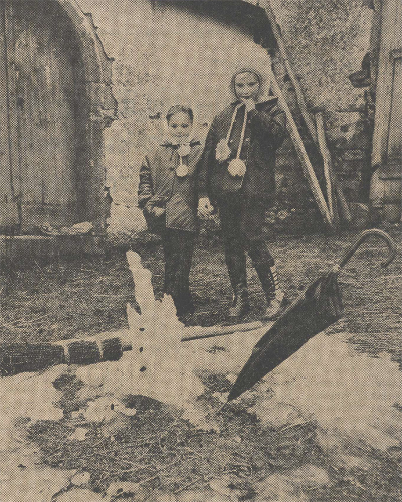 Das Ende eines Schneemannes